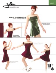 2103 JALIE FIGURE SKATE DRESSES SLEEVES OR NOT PATTERN 2-12, CHILDREN; 4-20W ADULT UNCUT